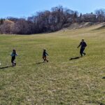 kids running during aleph bet tag