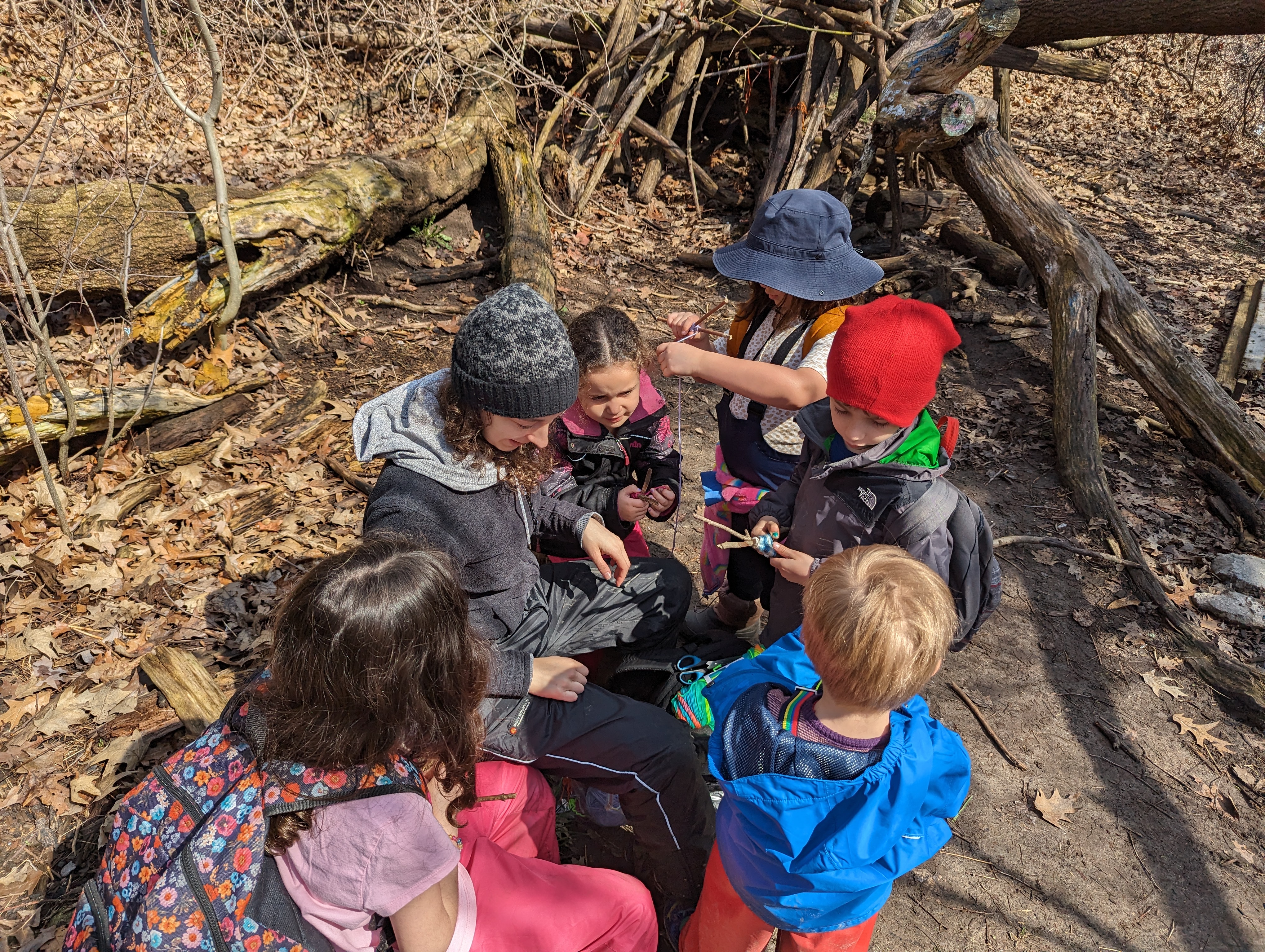 sos kids crafting with yarn