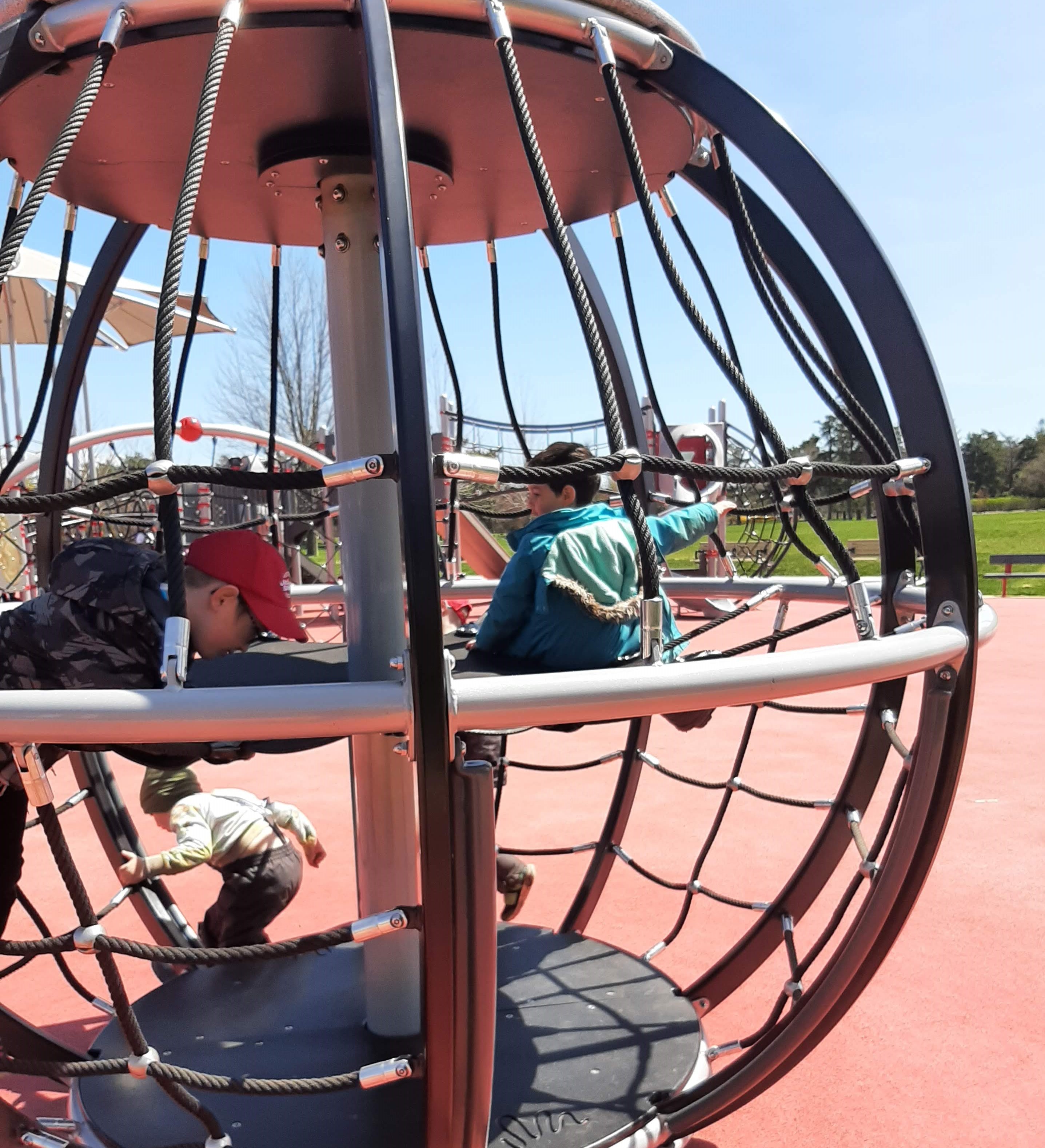 pesach camp children playing in playground